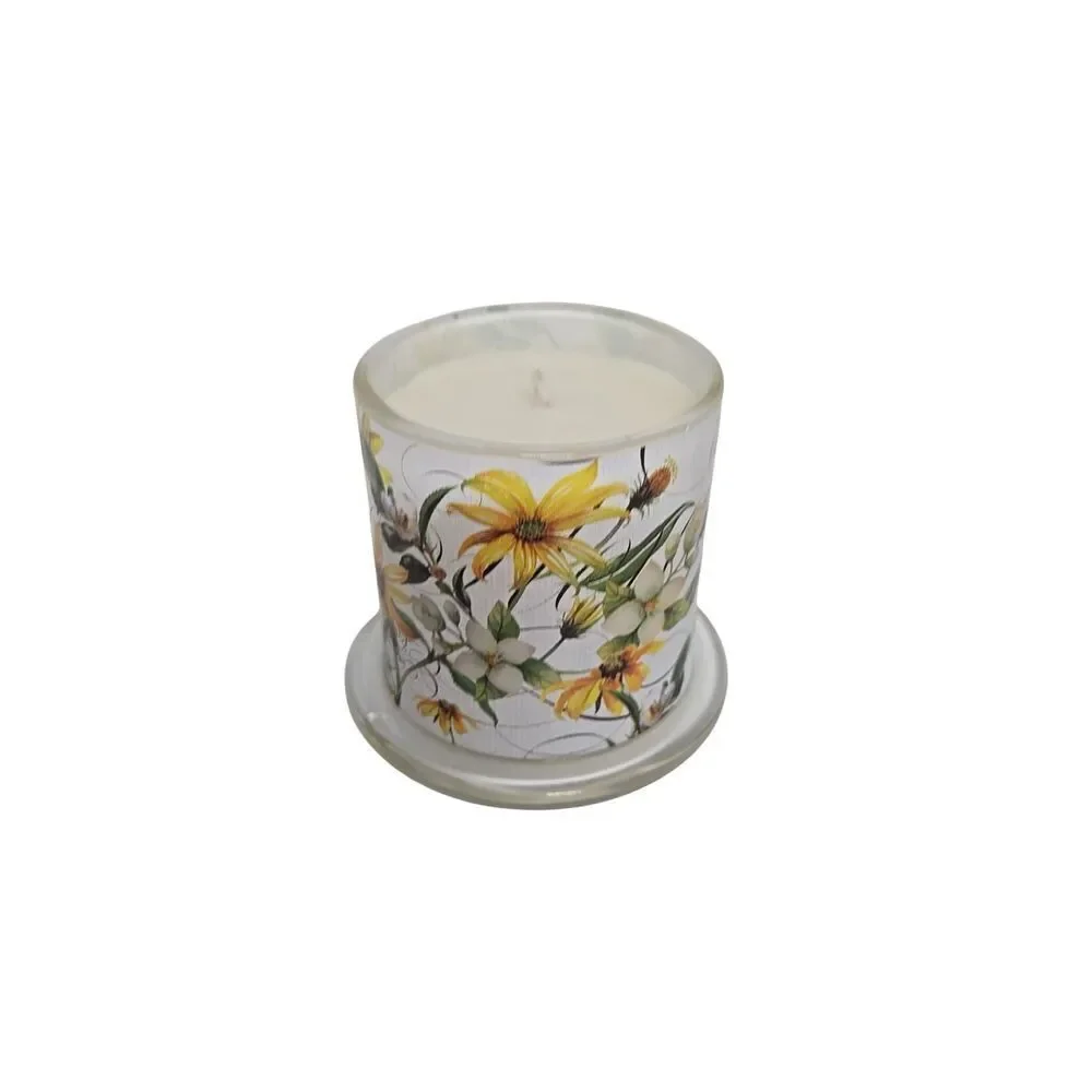 Michel Design Works Bright Daisy Cloche Soy Candle , New with Tags